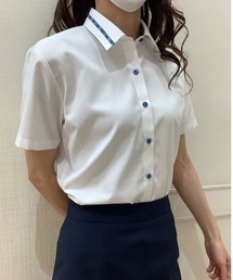 TOKYO SHIRTS（トウキョウシャツ）の「透け防止 形態安定ノーアイロン レギュラー衿 半袖ビジネスワイシャツ（ビジネスシャツ・レディース）」