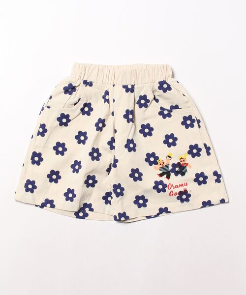 aimoha（アイモハ）の「【aimoha-KIDS-】子供服 可愛い花柄ハーフパンツ (SS)（その他パンツ・キッズ・ダークベージュ/ライトベージュ・80/90/100/110/120/130）」の3枚目の写真