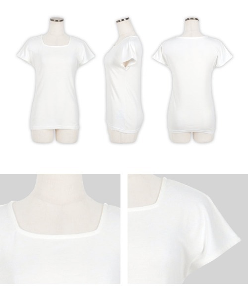 KOBE LETTUCE（コウベレタス）の「[骨格別][UVカット][接触冷感]真夏の制服Tシャツ（Tシャツ/カットソー・レディース・ブラック系2/ブラック系/ホワイト系/ブラック系1/ホワイト系1/ホワイト系2・M3/S1/M1/L2/M2/S2/L3/L1/S3）」の22枚目の写真