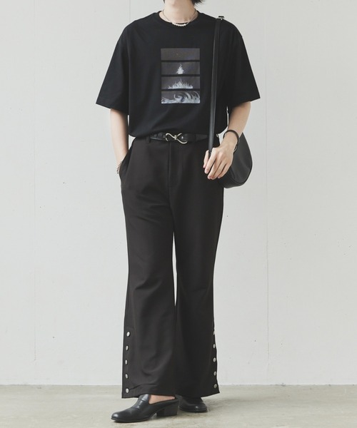 ln fortis(ロンフォルティス)の「ln fortis - ロン フォルティス グラフィックT(Tシャツ/カットソー・メンズ・ブラック/ホワイト・MEDIUM/SMALL)」の16枚目の写真