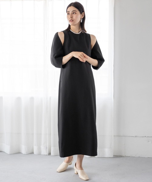 LEPSIM(レプシィム)の「【jours heureux】スクエアヒールパンプス 961048(パンプス・レディース・オフホワイト/ブラック・MEDIUM/LARGE)」の3枚目の写真
