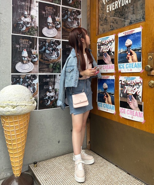 one after another NICE CLAUP(ワンアフターアナザーナイスクラップ)の「ボリュームソールスニーカー(スニーカー・レディース・ピンク系その他/オフホワイト・S/M/L/LL)」の11枚目の写真