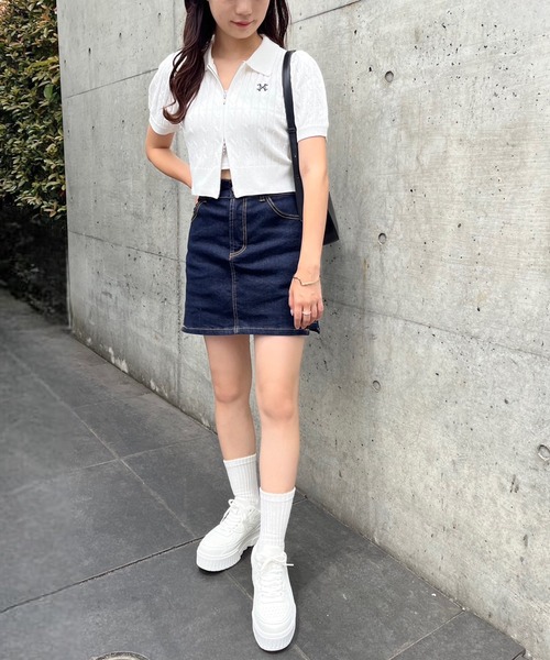 one after another NICE CLAUP(ワンアフターアナザーナイスクラップ)の「ボリュームソールスニーカー(スニーカー・レディース・ピンク系その他/オフホワイト・S/M/L/LL)」の12枚目の写真