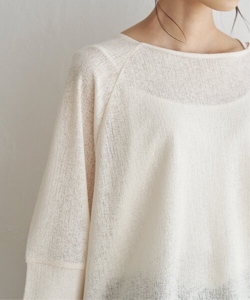 LBC（エルビーシー）の「シアーラグランプルオーバー（Tシャツ/カットソー・レディース・ブラック/オフホワイト/ライム・M）」の14枚目の写真