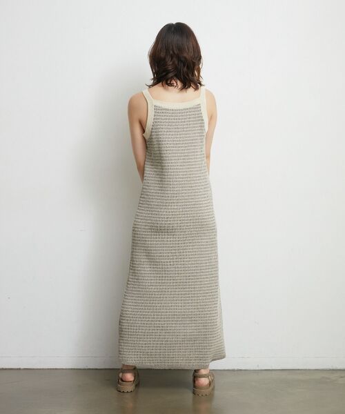 RETRO GIRL（レトロガール）の「ワッフルニットキャミOP（ワンピース・レディース・オレンジ/ブラウン/ブルー・FREE）」の8枚目の写真