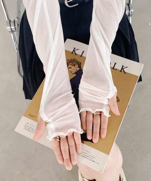 MYMOOD.(マイムード)の「フィンガーホール メロウハイネックシアートップス(その他トップス・レディース・グレー/グリーン/アイボリー/ブラック/ホワイト/ピンク・FREE)」の17枚目の写真