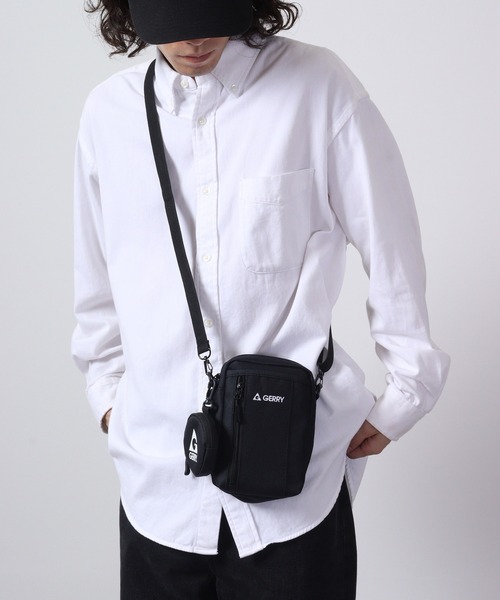 GERRY（ジェリー）の「GERRY スマホ収納　ミニポーチ付　シンプルロゴ　ポリエステル　縦型　ミニショルダーバッグ（ショルダーバッグ・メンズ・ブルー/ブラック/パープル・FREE）」の13枚目の写真