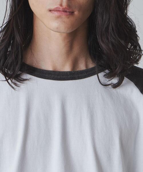 THE STANDARD（ザスタンダード）の「WEGO/ラグランプルオーバー（Tシャツ/カットソー・メンズ・ホワイト/ブラック系その他/ブラック・MEDIUM/LARGE）」の12枚目の写真