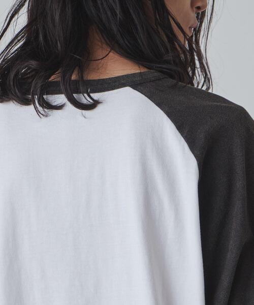 THE STANDARD（ザスタンダード）の「WEGO/ラグランプルオーバー（Tシャツ/カットソー・メンズ・ホワイト/ブラック系その他/ブラック・MEDIUM/LARGE）」の16枚目の写真