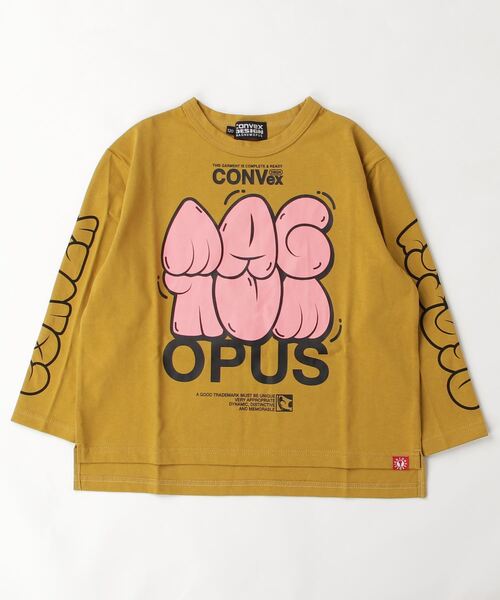CONVEX(コンベックス)の「グラフィティ/ロングワイドTシャツ(Tシャツ/カットソー・キッズ・ブラック/オフホワイト/ベージュ/グレー・120cm/150cm/130cm/160cm/140cm)」の4枚目の写真