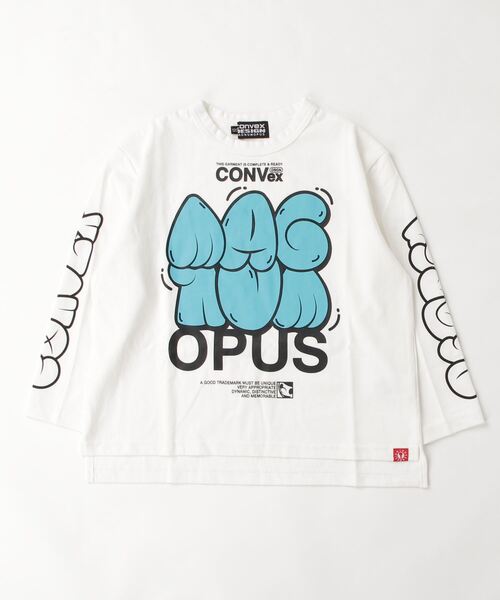 CONVEX(コンベックス)の「グラフィティ/ロングワイドTシャツ(Tシャツ/カットソー・キッズ・ブラック/オフホワイト/ベージュ/グレー・120cm/150cm/130cm/160cm/140cm)」の9枚目の写真