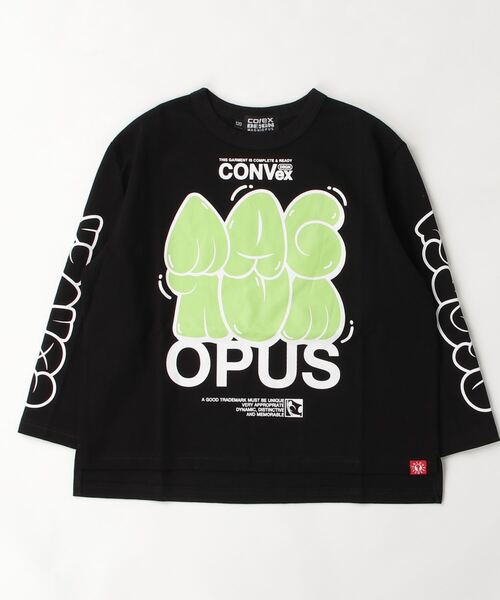 CONVEX(コンベックス)の「グラフィティ/ロングワイドTシャツ(Tシャツ/カットソー・キッズ・ブラック/オフホワイト/ベージュ/グレー・120cm/150cm/130cm/160cm/140cm)」の8枚目の写真
