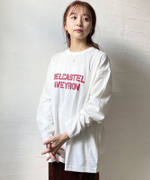 LOWRYS FARM（ローリーズファーム）の「プリントロゴＴＬＳ  970637（Tシャツ/カットソー・レディース・ホワイト系その他2/その他1/グレー/ホワイト・FREE）」の5枚目の写真