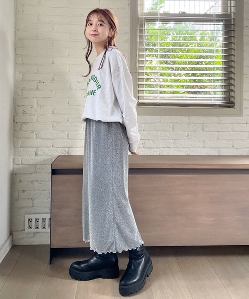 LOWRYS FARM（ローリーズファーム）の「プリントロゴＴＬＳ  970637（Tシャツ/カットソー・レディース・ホワイト系その他2/その他1/グレー/ホワイト・FREE）」の10枚目の写真