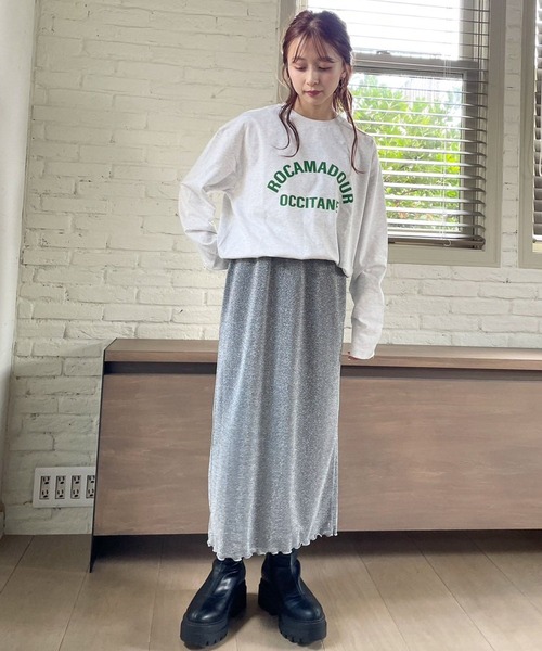 LOWRYS FARM（ローリーズファーム）の「プリントロゴＴＬＳ  970637（Tシャツ/カットソー・レディース・ホワイト系その他2/その他1/グレー/ホワイト・FREE）」の11枚目の写真