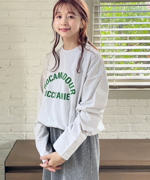 LOWRYS FARM（ローリーズファーム）の「プリントロゴＴＬＳ  970637（Tシャツ/カットソー・レディース・ホワイト系その他2/その他1/グレー/ホワイト・FREE）」の12枚目の写真