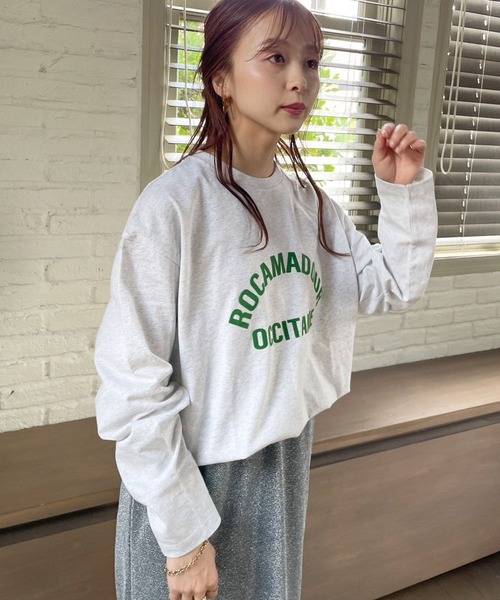 LOWRYS FARM（ローリーズファーム）の「プリントロゴＴＬＳ  970637（Tシャツ/カットソー・レディース・ホワイト系その他2/その他1/グレー/ホワイト・FREE）」の13枚目の写真