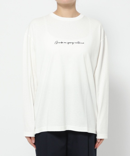 LOWRYS FARM（ローリーズファーム）の「プリントロゴＴＬＳ  970637（Tシャツ/カットソー・レディース・ホワイト系その他2/その他1/グレー/ホワイト・FREE）」の15枚目の写真