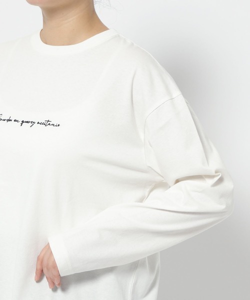 LOWRYS FARM（ローリーズファーム）の「プリントロゴＴＬＳ  970637（Tシャツ/カットソー・レディース・ホワイト系その他2/その他1/グレー/ホワイト・FREE）」の19枚目の写真