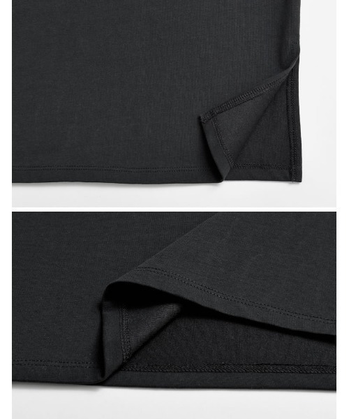 Re:EDIT（リエディ）の「[販売枚数8千枚突破！][1枚でこなれ見え]袖フリル長袖カットソー（Tシャツ/カットソー・レディース・ホワイト/ブラック/チャコールグレー・LARGE/MEDIUM）」の6枚目の写真