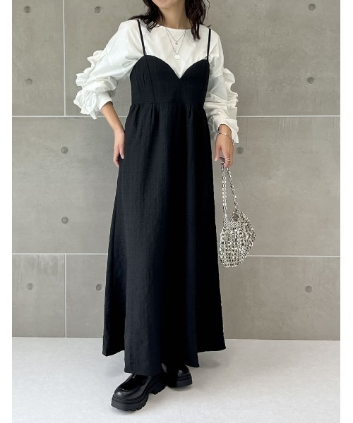 美品>ワンダフルワールド 長袖カットソー フリル襟 トップス
