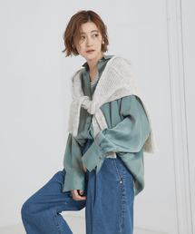 abahouse mavie | ｼﾙｷｰｵｰﾊﾞｰｼｬﾂ(シャツ/ブラウス)