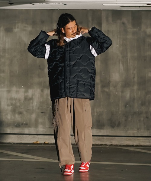 HOUSTON（ヒューストン）の「【HOUSTON/ヒューストン】M-65　JACKET　THINSULATE LINER　ヒューストン シンサレート　キルティングジャケット　50909（ミリタリージャケット・メンズ・ブラック/オリーブ・MEDIUM/X-LARGE/LARGE）」の19枚目の写真