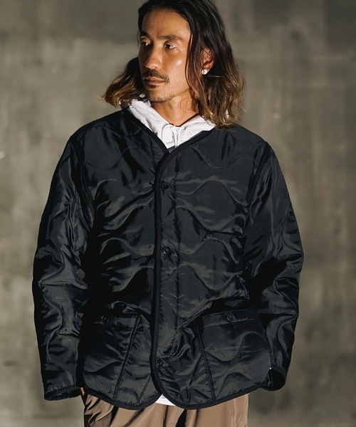 HOUSTON（ヒューストン）の「【HOUSTON/ヒューストン】M-65　JACKET　THINSULATE LINER　ヒューストン シンサレート　キルティングジャケット　50909（ミリタリージャケット・メンズ・ブラック/オリーブ・MEDIUM/X-LARGE/LARGE）」の18枚目の写真