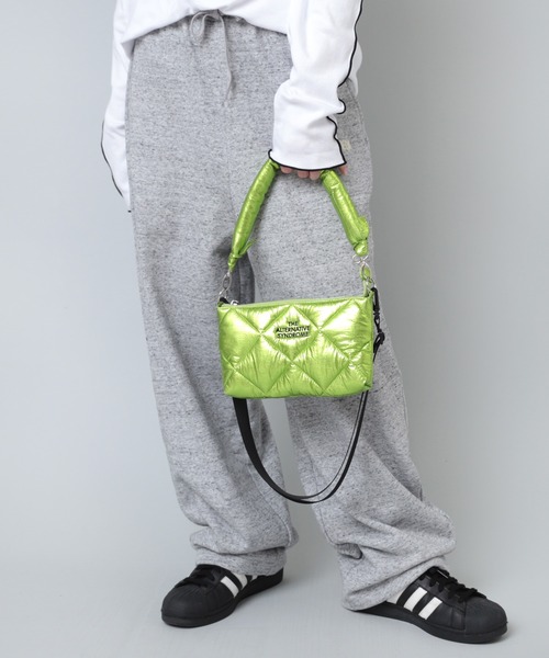 RNA(アールエヌエー)の「E4943 メタリックパディングBAG(ショルダーバッグ・レディース・シルバー/ライトグリーン/ラベンダー・FREE)」の22枚目の写真
