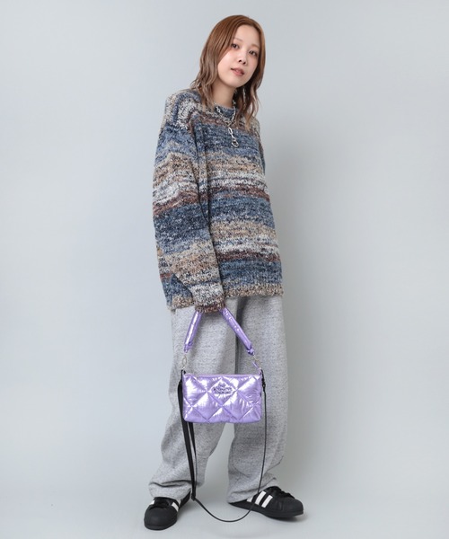 RNA(アールエヌエー)の「E4943 メタリックパディングBAG(ショルダーバッグ・レディース・シルバー/ライトグリーン/ラベンダー・FREE)」の19枚目の写真