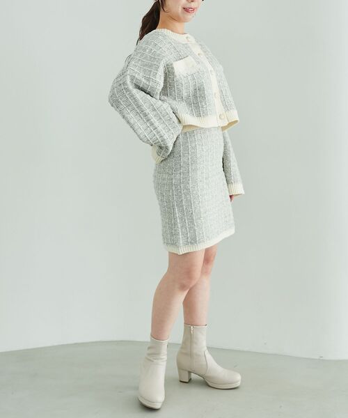 MAJESTIC LEGON（マジェスティックレゴン）の「ツイードニットカーデ 