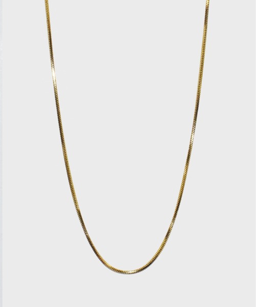 【WEB限定】”Aqua”ベネチアンチェーンネックレス/サージカルステンレス（金属アレルギー対応）【LHME / エルエイチエムイー】（ネックレス）｜LHME（エルエイチエムイー）