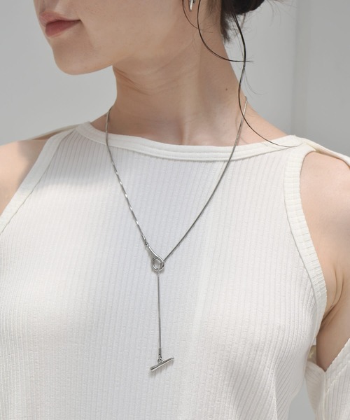 【WEB限定】”Aqua”ベネチアンチェーンネックレス/サージカルステンレス（金属アレルギー対応）【LHME / エルエイチエムイー】（ネックレス）｜LHME（エルエイチエムイー）