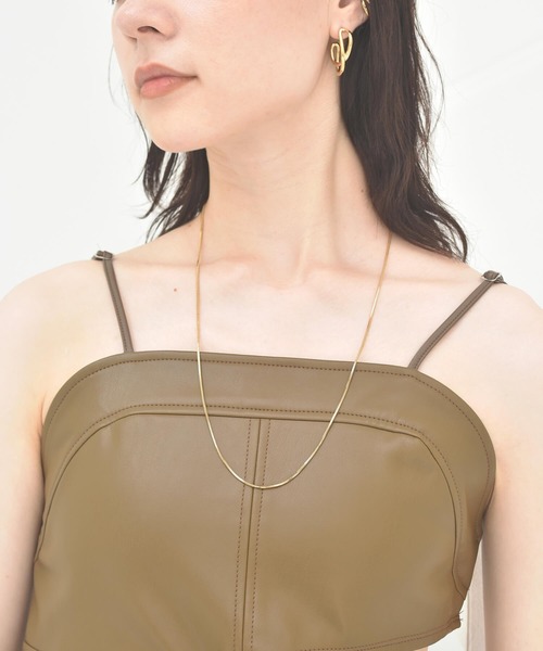 【WEB限定】”Aqua”ベネチアンチェーンネックレス/サージカルステンレス（金属アレルギー対応）【LHME / エルエイチエムイー】（ネックレス）｜LHME（エルエイチエムイー）
