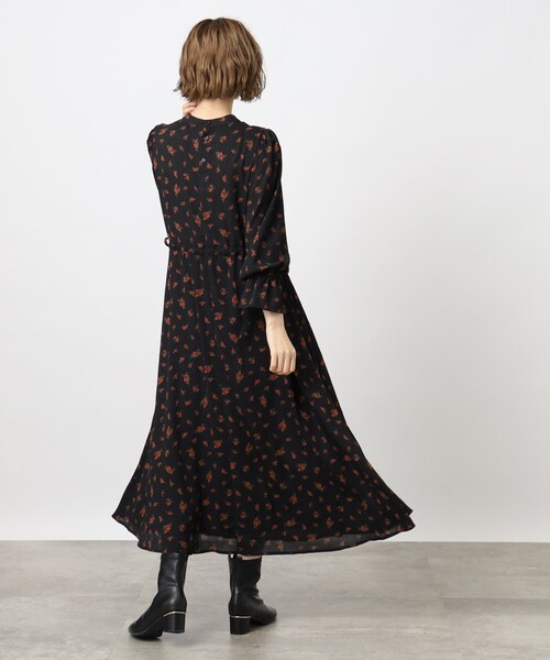 grove（グローブ）の「◆ヴィンテージライクなプリントワンピース（ワンピース・レディース・ブラウン系/ブラック・03/05/02/01/04）」の5枚目の写真