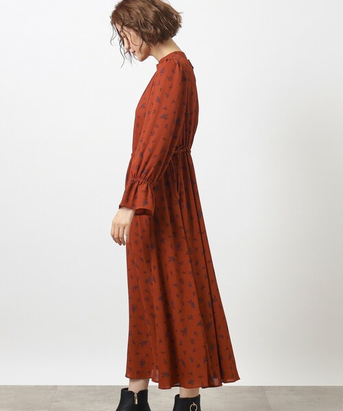 grove（グローブ）の「◆ヴィンテージライクなプリントワンピース（ワンピース・レディース・ブラウン系/ブラック・03/05/02/01/04）」の15枚目の写真