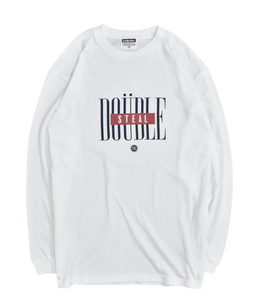 DOUBLE STEAL(ダブルスティール)の「DSトールロゴ 長袖Tシャツ(Tシャツ/カットソー・メンズ・ホワイト/ブラック・X-LARGE/LARGE/MEDIUM)」の1枚目の写真