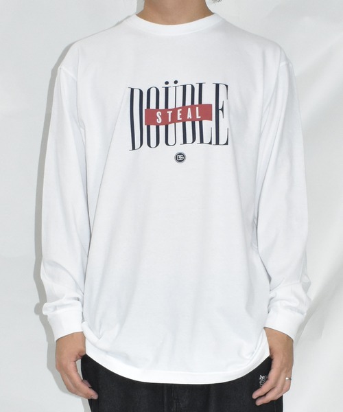 DOUBLE STEAL(ダブルスティール)の「DSトールロゴ 長袖Tシャツ(Tシャツ/カットソー・メンズ・ホワイト/ブラック・X-LARGE/LARGE/MEDIUM)」の6枚目の写真