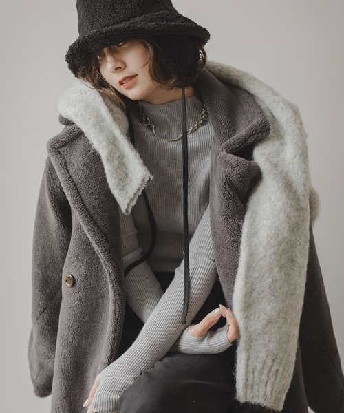 セール】ウールブレンドモヘアニットカーディガン（カーディガン