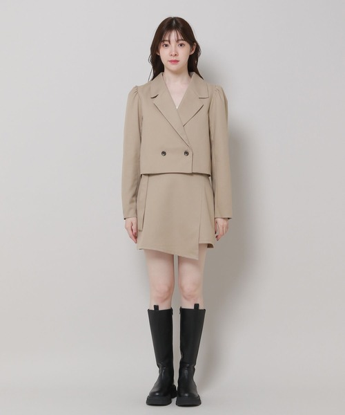 3.3 Field Trip （3.3フィールドトリップ）の「3.3 Field Trip／パフジャケット　2983569（テーラードジャケット・レディース・ベージュ/ブラック・FREE）」の14枚目の写真