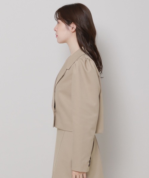 3.3 Field Trip （3.3フィールドトリップ）の「3.3 Field Trip／パフジャケット　2983569（テーラードジャケット・レディース・ベージュ/ブラック・FREE）」の16枚目の写真