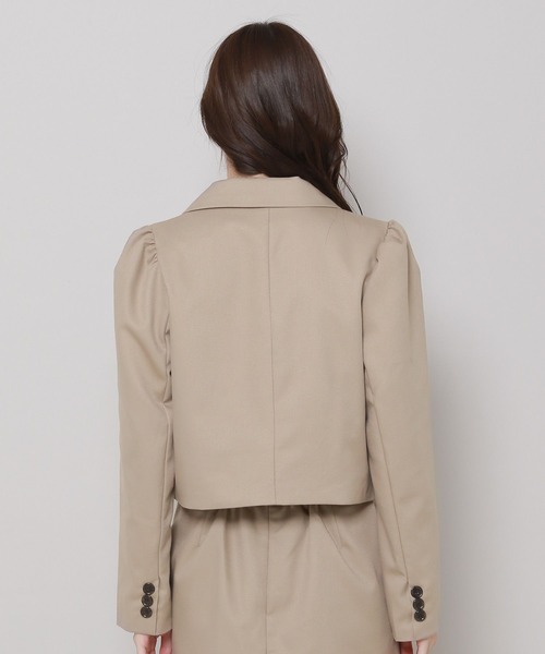 3.3 Field Trip （3.3フィールドトリップ）の「3.3 Field Trip／パフジャケット　2983569（テーラードジャケット・レディース・ベージュ/ブラック・FREE）」の17枚目の写真