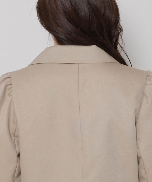 3.3 Field Trip （3.3フィールドトリップ）の「3.3 Field Trip／パフジャケット　2983569（テーラードジャケット・レディース・ベージュ/ブラック・FREE）」の18枚目の写真