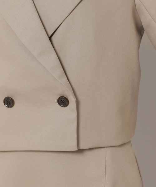 3.3 Field Trip （3.3フィールドトリップ）の「3.3 Field Trip／パフジャケット　2983569（テーラードジャケット・レディース・ベージュ/ブラック・FREE）」の21枚目の写真