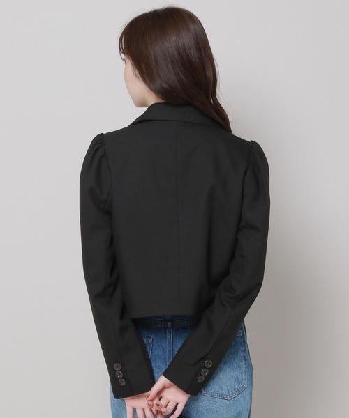 3.3 Field Trip （3.3フィールドトリップ）の「3.3 Field Trip／パフジャケット　2983569（テーラードジャケット・レディース・ベージュ/ブラック・FREE）」の7枚目の写真