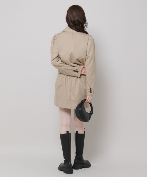 3.3 Field Trip （3.3フィールドトリップ）の「3.3 Field Trip／パフジャケット　2983569（テーラードジャケット・レディース・ベージュ/ブラック・FREE）」の10枚目の写真