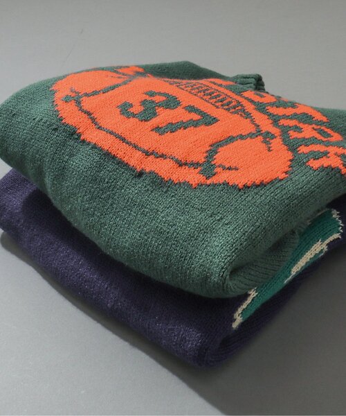 BREEZE(ブリーズ)の「カレッジロゴニット(ニット/セーター・キッズ・ワインレッド/ネイビー/グリーン・120/100/140)」の4枚目の写真