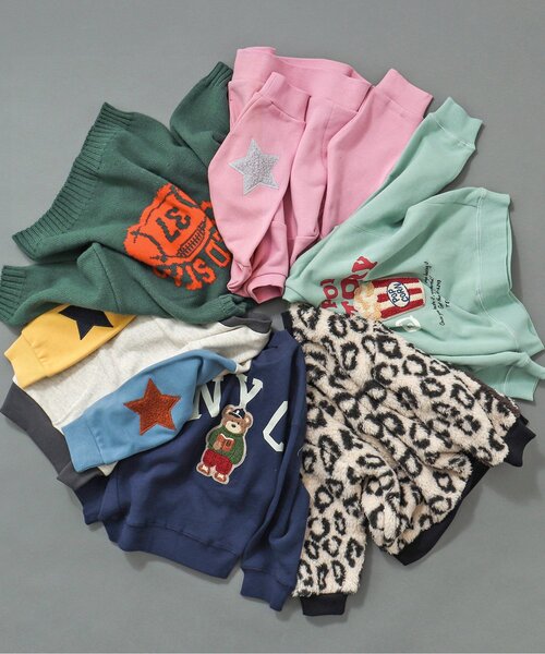 BREEZE(ブリーズ)の「カレッジロゴニット(ニット/セーター・キッズ・ワインレッド/ネイビー/グリーン・120/100/140)」の6枚目の写真