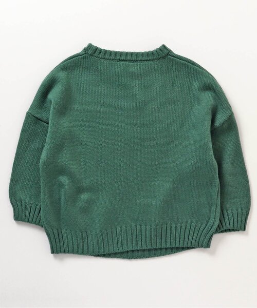 BREEZE(ブリーズ)の「カレッジロゴニット(ニット/セーター・キッズ・ワインレッド/ネイビー/グリーン・120/100/140)」の8枚目の写真