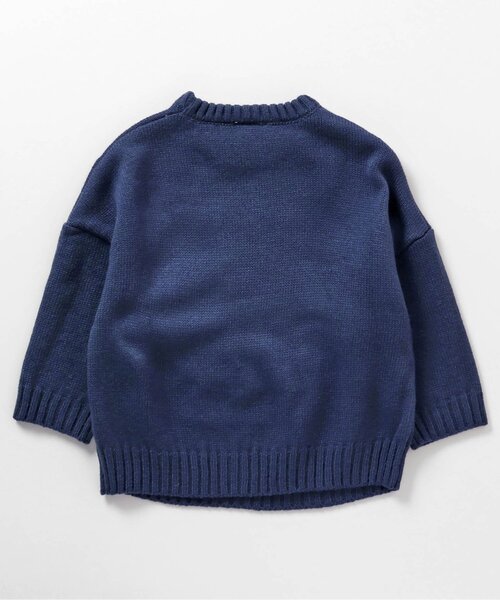 BREEZE(ブリーズ)の「カレッジロゴニット(ニット/セーター・キッズ・ワインレッド/ネイビー/グリーン・120/100/140)」の9枚目の写真